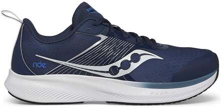 Saucony Ride KDZ Neutrale Schoen Kinderen-Donkerblauw,Zilver - 38