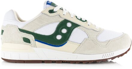 Saucony Shadow 5000 white/green lage sneakers unisex Wit - 41