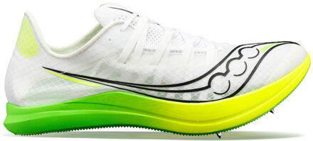Saucony Terminal VT Spikes Dames-Wit,Neongroen - 38.5