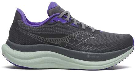 Saucony Triumph 23 GTX Neutrale schoen Dames-grijs, groen - 41