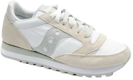 Saucony Wit en grijs suède nylon sneakers Saucony , Multicolor , Heren - 46 1/2 Eu,44 Eu,48 Eu,40 EU