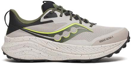 Saucony Xodus Ultra 3 Trailschoen Heren-Crème,Olijf - 40