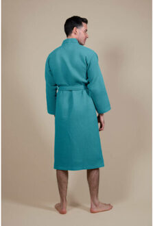 Sauna badjas wafelstof dames & heren | Groen