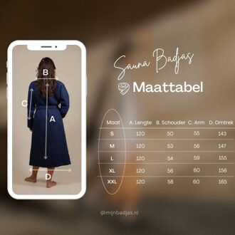 Sauna badjas wafelstof dames & heren | - maat S Ecru