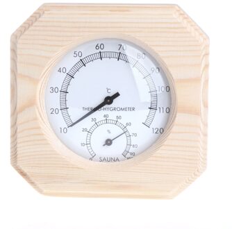 Sauna Hout Thermometer Hygrometer Hygrothermograph Temperatuur Instrument