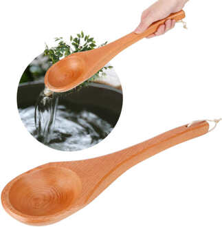Sauna Lepel Hand Crafted Houten Water Pollepel Sauna Accessoires Supply 38X10X3Cm Sauna Gereedschap