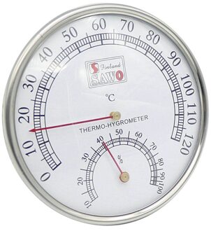 Sauna Thermometer Metal Case Stoom Sauna Thermometer Hygrometer Bad En Sauna Indoor Outdoor Gebruikt