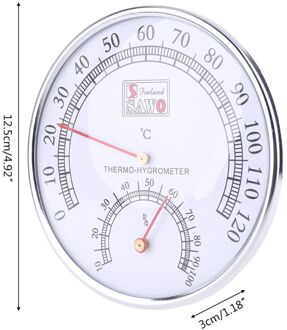 Sauna Thermometer Metal Case Stoom Sauna Thermometer Hygrometer Bad En Sauna Indoor Outdoor Gebruikt
