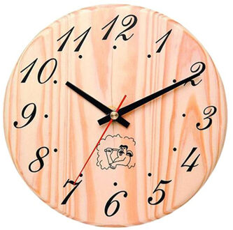 Sauna Wandklok Houten Bad Timer Sauna Accessoires voor Binnen Buiten Houten Sauna Klok