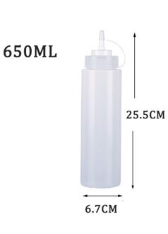 Saus Azijn Olie Ketchup Jus Cruet Keuken Accessoires Juskom Plastic Kruiderij Dispenser 8Oz 12Oz Knijpfles 650ml