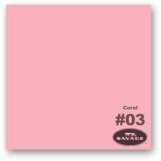 Savage Achtergrondrol 1,38 x 11 - Coral (nr 03) Roze