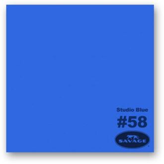Savage Achtergrondrol 1,38 x 11 - Studio Blue (nr 58) Blauw