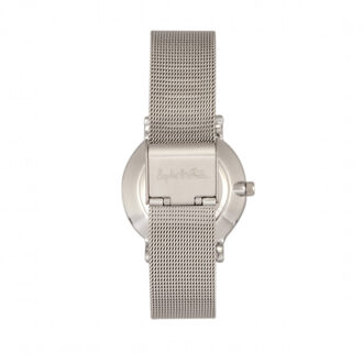Savannah mesh armbandhorloge met Swarovski-kristallen Zilver