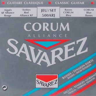 Savarez 500-ARJ snarenset klassieke gitaar snarenset klassieke gitaar, KF composite fiber, silverwound Corum basses, hybrid tension