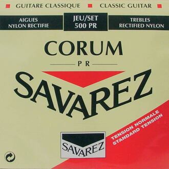 Savarez 500-PR snarenset klassieke gitaar snarenset klassieke gitaar, rectified nylon, silverwound Corum basses, normal tension