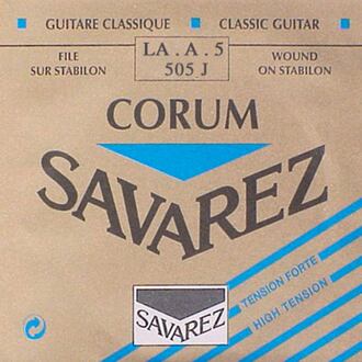 Savarez 505-J A-5-snaar A-5-snaar, silverplated wound Corum, sluit aan bij 500-CRJ and 500-ARJ set, hard tension