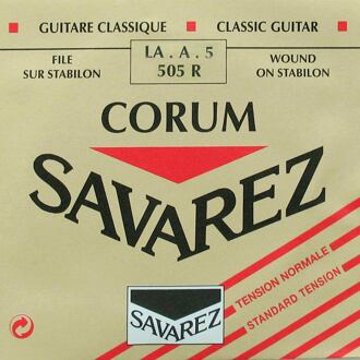 Savarez 505-R A-5-snaar A-5-snaar, silverplated wound Corum, sluit aan bij 500-CR and 500-AR set, normal tension
