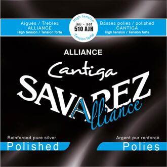 Savarez 510-AJH snarenset klassieke gitaar snarenset klassieke gitaar, alliance trebles, cantiga silverwound polished basses, high tension