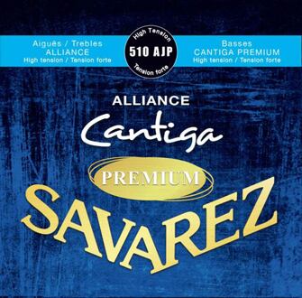 Savarez 510-AJP snarenset klassieke gitaar snarenset klassieke gitaar, Alliance trebles, Cantiga Premium basses, hard tension