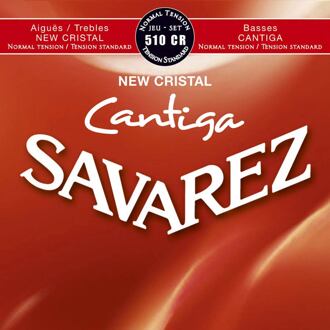 Savarez 510-CR snarenset klassieke gitaar snarenset klassieke gitaar, New Cristal trebles, Cantiga basses, normal tension