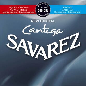 Savarez 510-CRJ snarenset klassieke gitaar snarenset klassieke gitaar, New Cristal trebles, Cantiga basses, hybrid tension