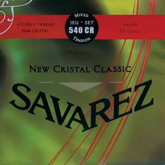 Savarez 540-CR snarenset klassieke gitaar snarenset klassieke gitaar, New Cristal trebles, silverwound HT classic basses, normal tension