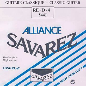 Savarez 544-J D-4-snaar D-4-snaar, silverplated wound HT classic, sluit aan bij 540-J set, hard tension