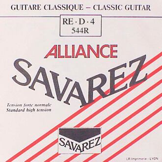 Savarez 544-R D-4-snaar D-4-snaar, silverplated wound HT classic, sluit aan bij 540-R set, normal tension