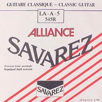 Savarez 545-R A-5-snaar A-5-snaar, silverplated wound HT classic, sluit aan bij 540-R set, normal tension