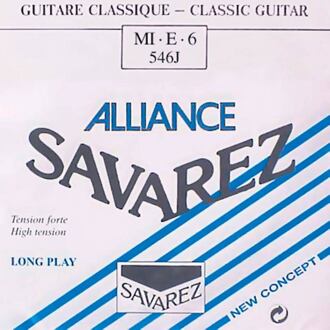 Savarez 546-J E-6-snaar E-6-snaar, silverplated wound HT classic, sluit aan bij 540-J set, hard tension