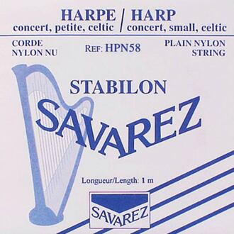 Savarez HPN-58 harpsnaar harpsnaar, rectified nylon, 0,58mm, lengte: 1 meter
