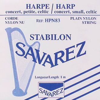 Savarez HPN-83 harpsnaar harpsnaar, rectified nylon, 0,83mm, lengte: 1 meter