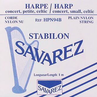Savarez HPN-94-B harpsnaar harpsnaar, rectified nylon, 0,94mm, lengte: 1 meter, blauw