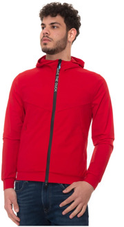 Save The Duck Caelum Rits Hoodie Save The Duck , Red , Heren - L,M