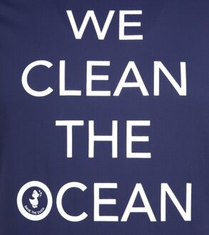 Save The Duck T-shirt Navy Stretch Tekst Donkerblauw - M,L,XL