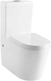 Savio Duoblok Toilet Met Randloze Toiletpot - Wit