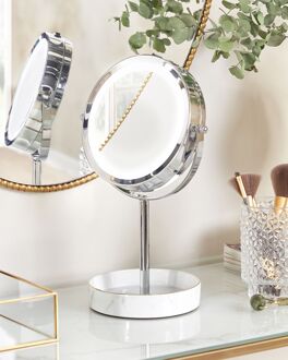 SAVOIE - Make-up spiegel - Zilver|Wit - IJzer