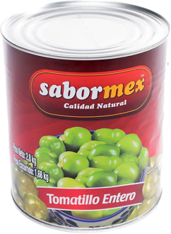 Savormex whole green Tomatillo 2,8 kg Mexican miltomato in can big green tomato for traditional Mexican cuisine tomato Ve