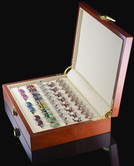 Savoyshi Luxe Manchetknopen Geschenkdoos Geschilderd Houten Doos Authentieke Maat 240*180*55Mm Capaciteit Sieraden opbergdoos Set