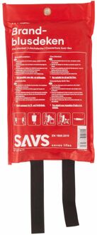 SAVS® Blusdeken 1,2 m x 1,8 m + Ophanghaak Rood