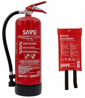 SAVS® Brandblus box - Schuimblusser + Blusdeken - XL
