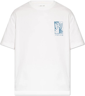 Sawind bedrukt T-shirt Samsøe Samsøe , White , Unisex - 2Xl,Xl,L,M