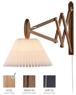Sax 223-2/17 Wandlamp - Licht eiken met papieren kap - Wit