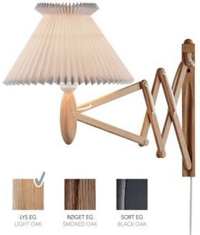 Sax 224-6/17 Wandlamp - Licht eiken met papieren kap - Wit