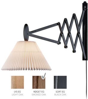 Sax 233-2/21 Wandlamp - Gerookt eiken met papieren kap - Wit