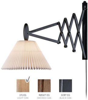 Sax 233-2/21 Wandlamp - Licht eiken met papieren kap - Wit