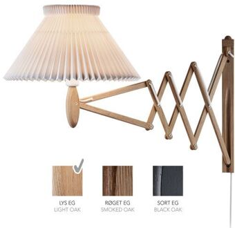 Sax 234-1/21 Wandlamp - Licht eiken met papieren kap - Wit