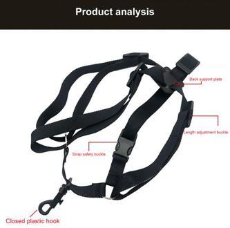 Saxofoon Schouderriem Zwart Oxford Doek Band Verstelbare Saxofoon Muzikale Instrumenten Zwarte Band