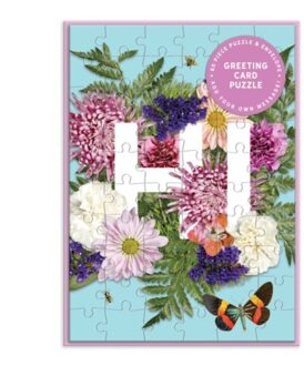 Say It With Flowers Hi Greeting Card Puzzle - Galison