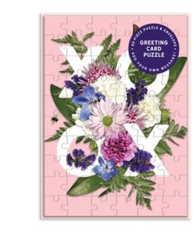 Say It With Flowers Xoxo Greeting Card Puzzle - Galison